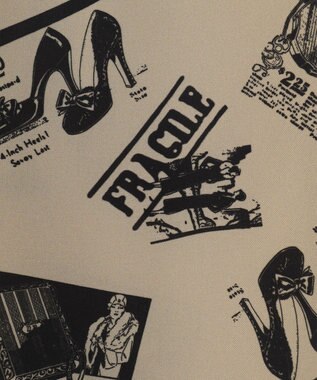 GRACE CONTINENTAL フォトプリントシャツドレス ベージュ