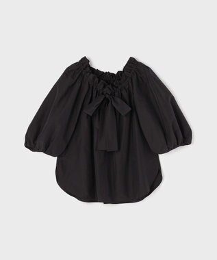 GRACE CONTINENTAL ボリュームスリーブトップ ブラック
