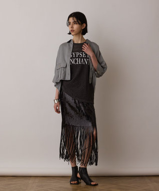 GRACE CONTINENTAL ハーフスリーブルーズシャツ グレー