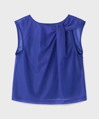 GRACE CONTINENTAL オーガンドレープトップ ブルー