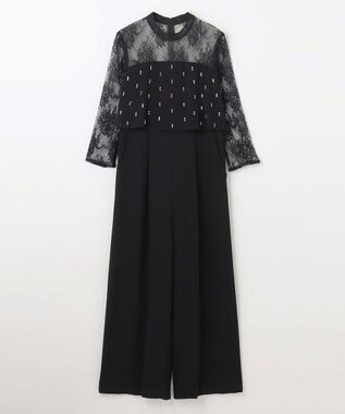 GRACE CONTINENTAL 刺繍ワイドサロペット