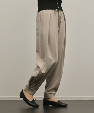 GRACE CONTINENTAL ポンチイージーパンツ グレー