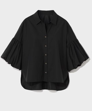 GRACE CONTINENTAL バルーンスリーブシャツ ブラック