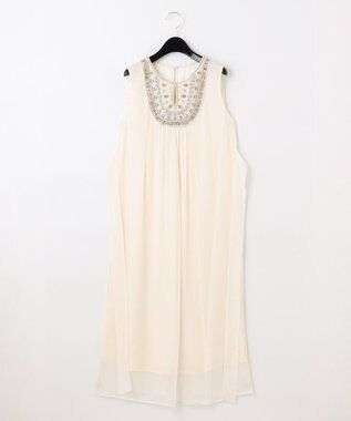 GRACE CONTINENTAL ビジューロングワンピース キナリ