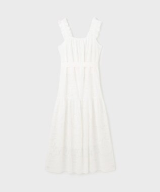GRACE CONTINENTAL カットワーク刺繍ワンピース ホワイト