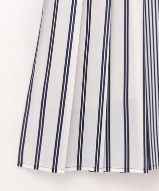 GRACE CONTINENTAL ストライププリントワンピース ネイビー