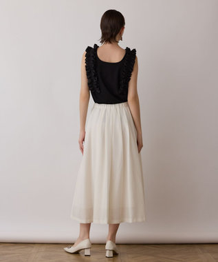 GRACE CONTINENTAL シアーメッシュスカート キナリ