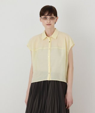 GRACE CONTINENTAL シアードルマントップ イエロー