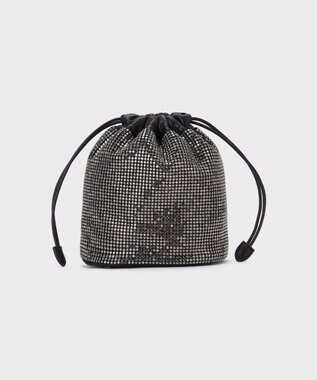 GRACE CONTINENTAL ラインストーンミニバッグ ブラック
