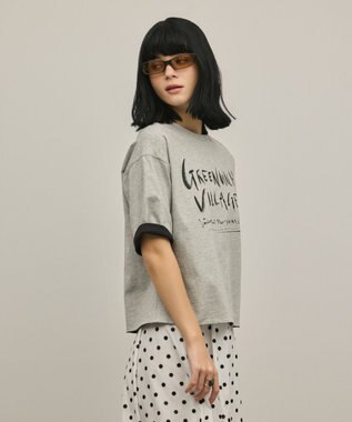 GRACE CONTINENTAL レイヤードロゴＴシャツ グレー