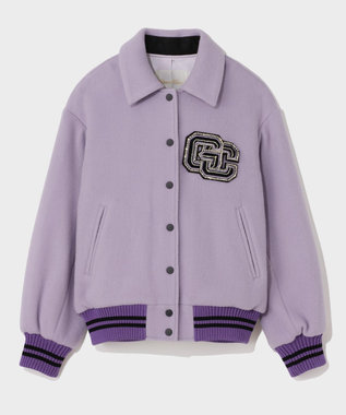 GRACE CONTINENTAL バーシティembジャケット パープル