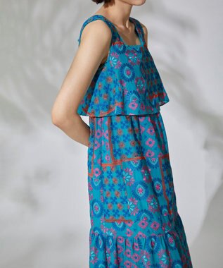 タイル刺繍ティアードワンピース / GRACE CONTINENTAL | GRACE タイル刺繍ティアードワンピース / GRACE CONTINENTAL | GRACE
