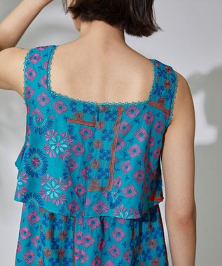 タイル刺繍ティアードワンピース / GRACE CONTINENTAL | GRACE タイル刺繍ティアードワンピース / GRACE CONTINENTAL | GRACE