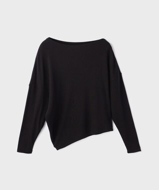 GRACE CONTINENTAL アシメテレコカットトップ ブラック