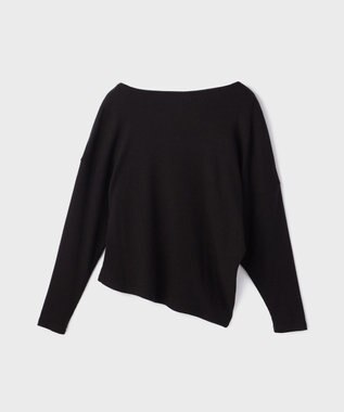 GRACE CONTINENTAL アシメテレコカットトップ ブラック