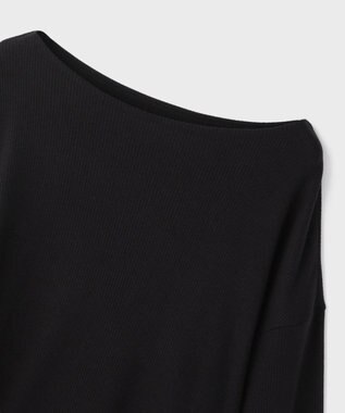 GRACE CONTINENTAL アシメテレコカットトップ ブラック