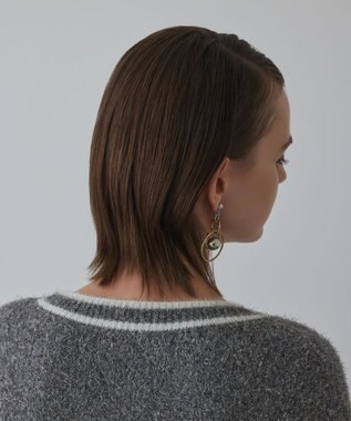 GRACE CONTINENTAL グリッターニットカーディガン グレー