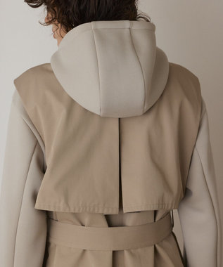 GRACE CONTINENTAL パーカーコンビトレンチ ベージュ