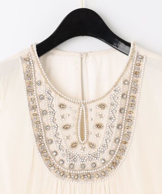 GRACE CONTINENTAL ビジューロングワンピース キナリ