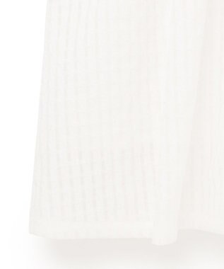 GRACE CONTINENTAL シアーチェックシャツワンピース ホワイト