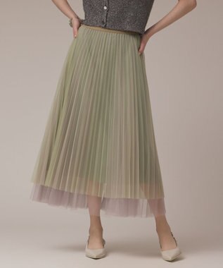 GRACE CONTINENTAL チュールリバーシブルスカート ベージュ