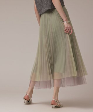 GRACE CONTINENTAL チュールリバーシブルスカート ベージュ