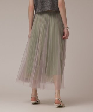 GRACE CONTINENTAL チュールリバーシブルスカート ベージュ