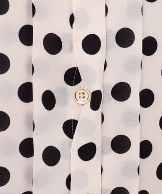 GRACE CONTINENTAL ドットプリントボウタイブラウス キナリ