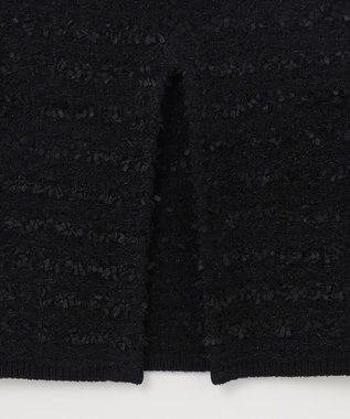 GRACE CONTINENTAL ラメツイードニットスカート ブラック