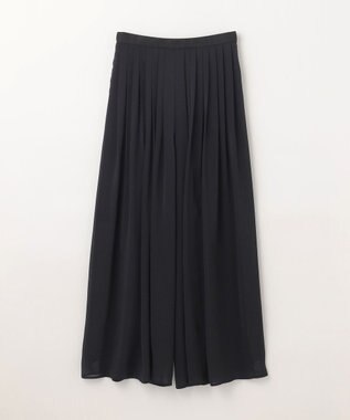 GRACE CONTINENTAL シアープリーツパンツ ブラック