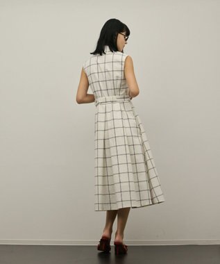 GRACE CONTINENTAL カシュクールタックフレアワンピース キナリ