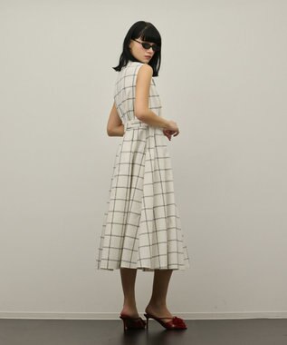 GRACE CONTINENTAL カシュクールタックフレアワンピース キナリ