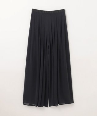 GRACE CONTINENTAL シアープリーツパンツ ブラック