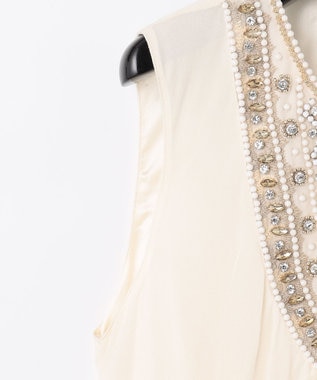 GRACE CONTINENTAL ビジューロングワンピース キナリ