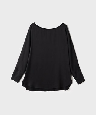GRACE CONTINENTAL シルクドルマンスリーブトップ ブラック