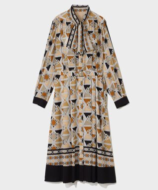 GRACE CONTINENTAL キカボウタイドレス ベージュ