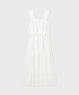 GRACE CONTINENTAL カットワーク刺繍ワンピース ホワイト
