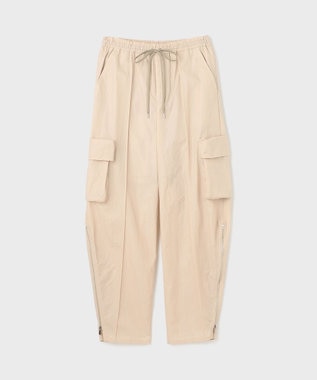 GRACE CONTINENTAL ナイロンジップカーゴパンツ ベージュ