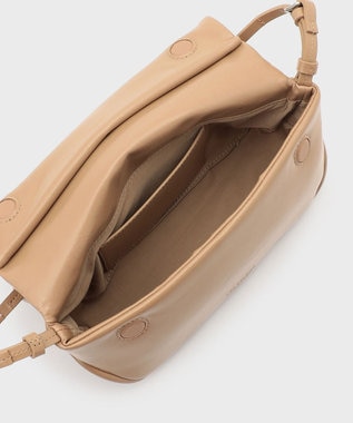 GRACE CONTINENTAL ADD CULUMN ROLLA BAG キャメル