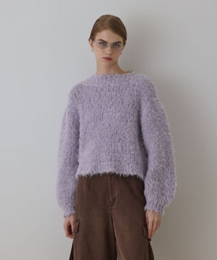 GRACE CONTINENTAL バルキーフェザーニットトップ