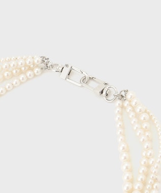 GRACE CONTINENTAL ミックスパールチェーン ホワイト
