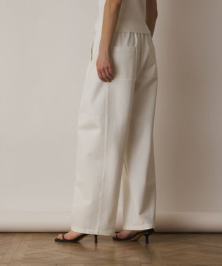 GRACE CONTINENTAL ストレッチポンチパンツ ホワイト