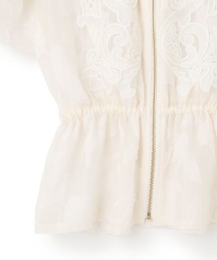 GRACE CONTINENTAL ジャガード刺繍ブルゾン キナリ