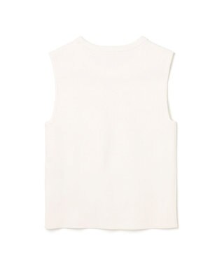 GRACE CONTINENTAL ビジューニットトップ ホワイト