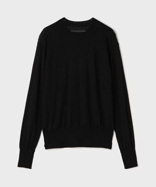 GRACE CONTINENTAL ウールシルククルーニットトップス ブラック