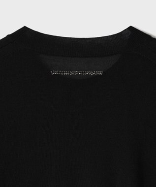 GRACE CONTINENTAL ウールシルククルーニットトップス ブラック