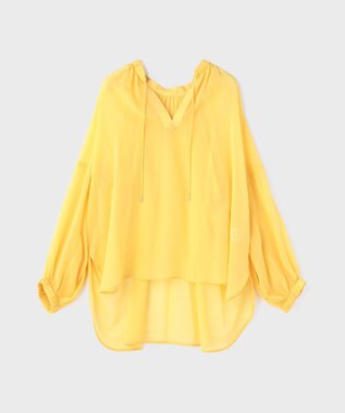 GRACE CONTINENTAL ボリュームカフタントップ イエロー