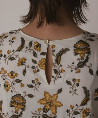 GRACE CONTINENTAL ティアードロングワンピース ホワイト