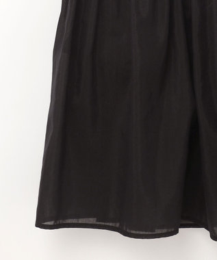 GRACE CONTINENTAL ギャザーレースロングスカート ブラック