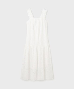 GRACE CONTINENTAL カットワーク刺繍ワンピース ホワイト